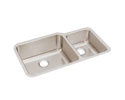 Maybe you would like to learn more about one of these? Elkay Lustertone Classic Stainless Steel 35 1 4 X 20 1 2 X 9 7 8 Offset 60 40 Double Bowl Undermount Sink