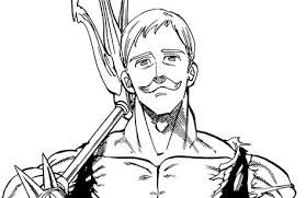 Escanor drawing seven deadly sins poster. Monaicyn Kitchen Ideas 7 Deadly Sins Coloring Pages Lion Sin
