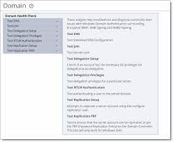 Checking Domain Health