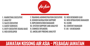 We seek people who embody our personality traits which represent s.a.c.r.e.d: Jawatan Kosong Air Asia Pelbagai Jawatan 1 Kerja Kosong Kerajaan