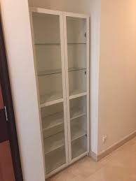 Adjustable shelves can be arranged according to your needs. Ikea Billy Bookcase With Glass Doors Furniture Home Living Furniture Shelves Cabinets Racks On Carousell