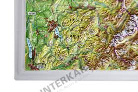 The swiss confederation is a landlocked nation state in central europe. 3d Raised Relief Switzerland Map Small