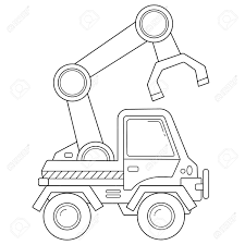 Vehicles coloring book free contains hundreds of vehicles and heavy vehicles to color! Coloring Page Outline Of Cartoon Loader Or Lift Truck Construction Royalty Free Cliparts Vectors And Stock Illustration Image 133686657
