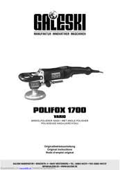 3 galeski manuals found at guidessimo database. Galeski Polifox 1700 Vario Handbucher Manualslib