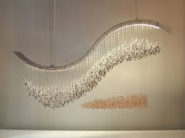 Crashing Wave Swarovski Crystal Chandelier By Water Pressure Lighting Modern Chandelie Modern Chandelier Contemporary Crystal Chandelier Crystal Chandelier