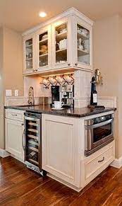 So we are doing a blind cabinet in the corner, with no bells or whistles. Coffee Wine Bar Home Kitchens Home Kitchen Design