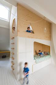 Here a deeper wall area has been transformed into a bunk bed using wood and creativity. Cool Kids Beds That Makes You Wish You Could Turn Back Time