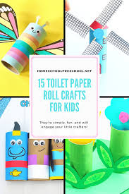 Toilet paper roll flowers and butterflies. Printable Toilet Paper Roll Crafts For Kids