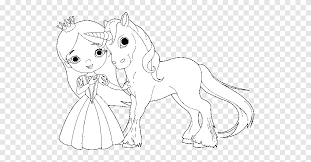 Unicorn kuda kartun gambar vektor gratis di pixabay. Buku Mewarnai The Princess And The Unicorn Fairy Adult Template Unicorn Kuda Putih Png Pngegg