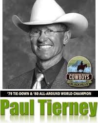 The world tie-down roping champion in 1979, Tierney put together an even  better season in 1980 to end Tom Ferguson's six-year reign as all-around  champion and become the second rodeo cowboy to