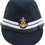 militaryharbor WWII Japanese IJN Navy First Type Officer Field Cap Gabardine Blue