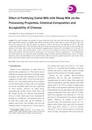 I'm 23 years old and i weigh 98 pounds and i'm 5'2 am i underweight? Pdf Effect Of Fortifying Camel Milk With Sheep Milk On The Processing Properties Chemical Composition And Acceptability Of Cheeses