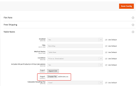 Shipping rates calculator to estimate shipping costs from usa to any country with dhl, fedex, usps. Table Rates Adobe Commerce 2 4 User Guide