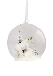 Check spelling or type a new query. Hanging Glass Globe Winter Mountain Goat Christmas Ornament