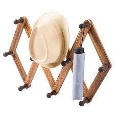 10 Hook Burnt Wood Wall Mounted Expandable Accordion Peg Coat Rack Hanger Walmart Com In 2021 Peg Coat Rack Wall Mounted Coat Rack Coat Rack Wall