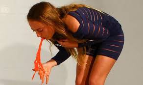 This Art Is Sick Strange Vegan Woman Vomits Dyed Soya Milk To Create Jackson Pollocks Weird News Express Co Uk It is also a natural reflex which typically occurs as a form of protection. strange vegan woman vomits dyed soya