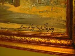 Listed Artist Ernest Gyimesy Kasas (1901-1994) Original Signed Oil