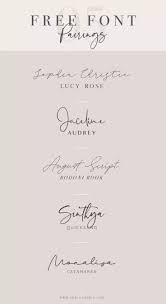 The first rule of font pairing is that you should use no more than 3 fonts together. Free Font Pairings Angele Kamp In 2020 Free Handwritten Fonts Word Fonts Free Script Fonts