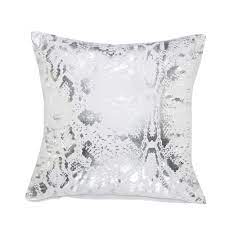 Browse 152 white and silver pillow stock photos and images available, or start a new search to explore more stock photos and images. Reviews For Lr Home Metallic White Silver Snake Skin Soft Poly Fill 20 In X 20 In Throw Pillow Pillo07666whsffpl The Home Depot