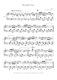 Shop sheet music for clarinet today. Freylekh Zain Klezmer Sheet Music For Piano 8notes Com