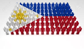 The country is situated in the western pacific ocean, it consists of about 7,641 islands that are broadly categorized under three main geographical divisions from north to south: Parade Of 3d People Forming A Top View Of Philippines Flag With Stock Photo Picture And Royalty Free Image Image 16146347