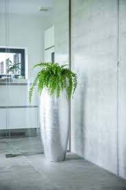 Exklusiver Pflanzkubel Fiberglas Magnum Silber Hochglanz Pflanzkubel Fiberglas Fiberglas Pflanzkubel