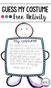 Guess My Costume Halloween Writing Halloween Writing Activities Halloween Worksheets