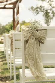Loads Of Chair Swag Wedding Chair Decoration Ideas Burlap Lace Wedding Wedding Chair Decorations Wedding Aisle Decorations