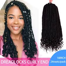 Maybe you would like to learn more about one of these? Amazon Com Silike 18 Curly End Dread Lock Crochet Hair 24 Roots Piece 3 Pieces Loose End Faux Lock Crochet Braids For Women Ib Beauty Personal Care