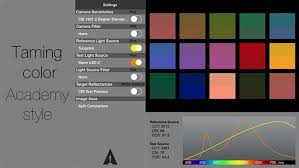 First Released At Nab Earlier This Year The Academy Color Predictor For Ios 7 Aims To Let You Predict And Preview The Color Renderi Color Filmmaking Led Color