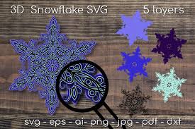 Rated 5.00 out of 5 based on 9 customer ratings $ 6.99. 3d Snowlake Svg Cut File Multilayer Mandala 3d Svg V 2 993401 Cut Files Design Bundles