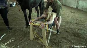 MILF endures giant horse dick into her wet cunt