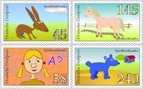 Kinderpost briefmarke selber drucken : Spielbriefmarken Und Spielpostkarten Zum Selbst Ausdrucken