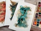 Watercolor and walnut ink abstracts: Exploring with walnut ink in ...