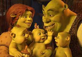In Shrek 3 Shrek And Fiona Had 3 Babies Which Is Why The Movie Was Called Shrek 3 Shrek Universal Studios Comedy Films