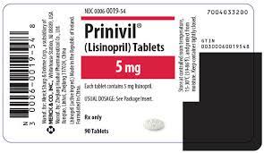 Buy Lisinopril Prinivil 5 Mg 1 Merck Sharp Dohme Corp