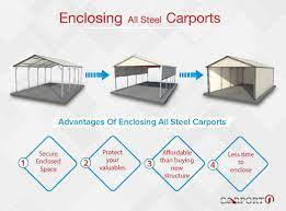 Enclosing All Steel Carports All Steel Carports Steel Carports Carport