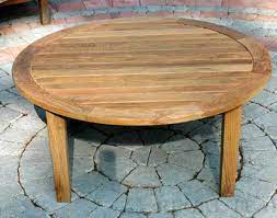 We ordered some benches and a table. Teak Round Coffee Table