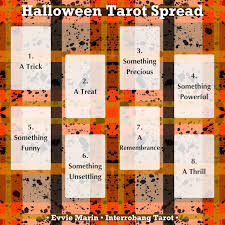 The celtic cross tarot card spread is arranged with a cross on a base. Halloween Tarot Spread Interrobang Tarot