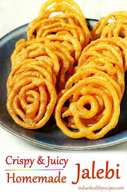 Jalebi Is A Crispy Juicy Festive Indian Sweet Made With Flour Sugar Learn How To Make Jalebi Indian Dessert Recipes Recipes Indian Food Recipes Vegetarian
