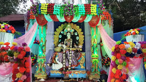 It is the time of spring when this puja (worship ritual) is performed to pray to the goddess of art and knowledge, while ushering in the season of new blooms. Saraswati Puja Mandap Flower Decoration Mandap Decoration Joy Bijoy Flower Shop 7001457722 Youtube