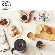 Keurig machines store enough water for several cups of coffee. Keurig K Duo Essentials Single Serve Carafe Coffee Maker Walmart Com Keurig Single Serve Carafe
