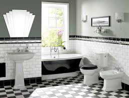 Black and white checkerboard tiles, floors and wallpapers were very trendy. Art Deco Tiles