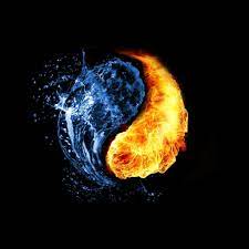 Fire and water yin yang. Pin By Kate Vrooman On Art Yin Yang Yin Yang Art Ying Yang Wallpaper
