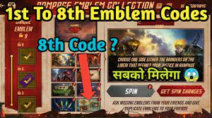 Golds or diamonds will add in account wallet automatically. 1st 2nd 3rd 4th 5th 6th 7th 8th Emblem Codes In Free Fire How To Get All Emblem Code In Free Fire Youtube