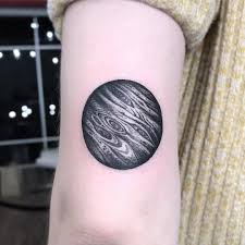 Jupiter is the planet of expansion, guiding the way we open our minds, build our awareness, and grow our lives, our space, and our viewpoints throughout this lifetime. Did This Rad Jupiter Tattoo Last Night Tag A Friend Who Would Like This To Get Tattooed By Me Book On Romeolacoste Com Baby Tattoos Planet Tattoos Tattoos