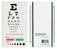 Details About Medical 3909 Snellen Pocket Eye Chart Model 3909 Free Shipping