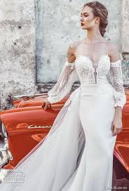 Off Shoulder Bishop Sleeve Wedding Dress L Amour By Calla Blanche Fall 2018 Wedding Dresses Wedding Inspirasi Wedding Dresses Strapless Sheath Wedding Dress Sleeves Sleeveless Wedding Gown