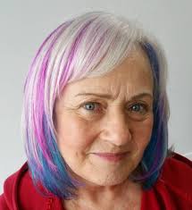 This year shaggy short hair style with light purple pastel colored hair looks stylish and. 65 Gorgeous Gray Hair Styles Grey Hair With Purple Highlights Short White Hair Gorgeous Gray Hair