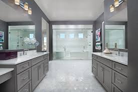 Dual Vanities With Plenty Of Storage Space Rocco Model Home Master Bath Mesa Arizona Richmond Ame Richmond American Homes New Homes Metal Building Homes